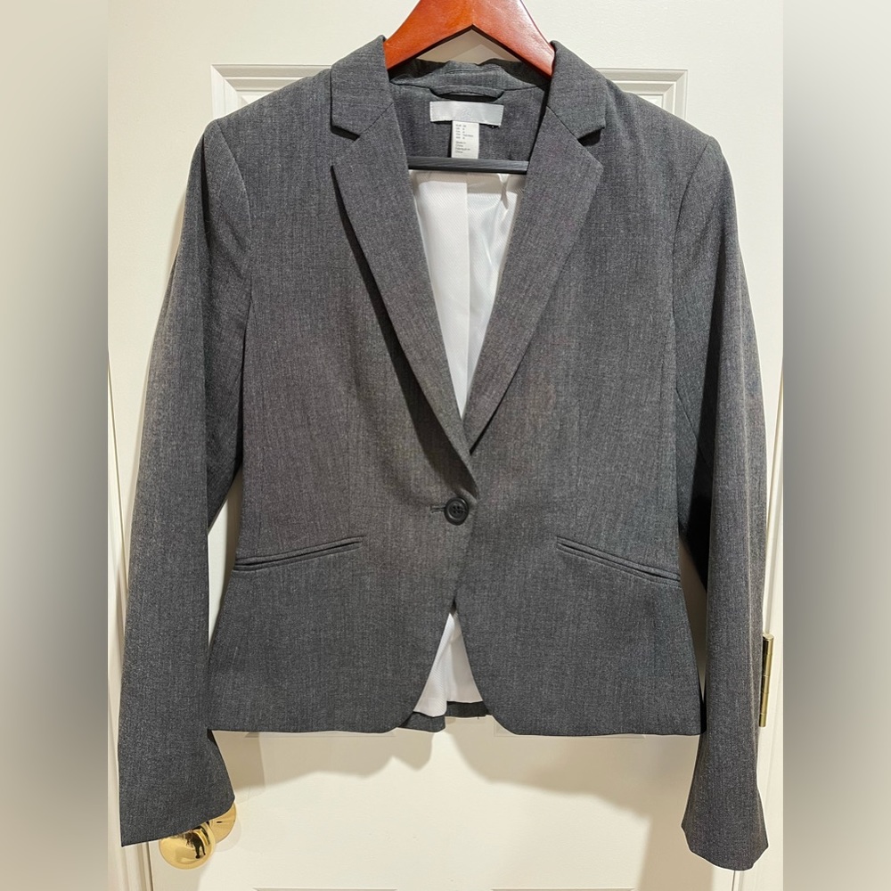 H&M Women’s Size 8 Gray Blazer